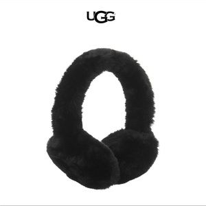 NWT UGG black faux fur earmuffs